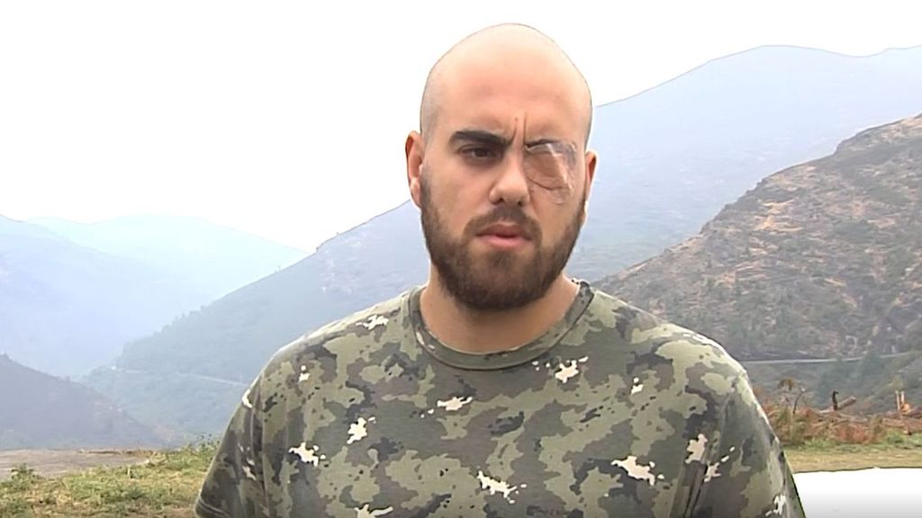 Víctor, el brigadista voluntario que luchó contra el fuego en O Courel con un solo ojo