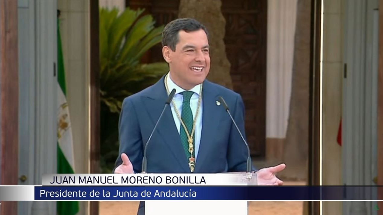 Juanma Moreno jura su cargo como presidente de la Junta de Andalucía