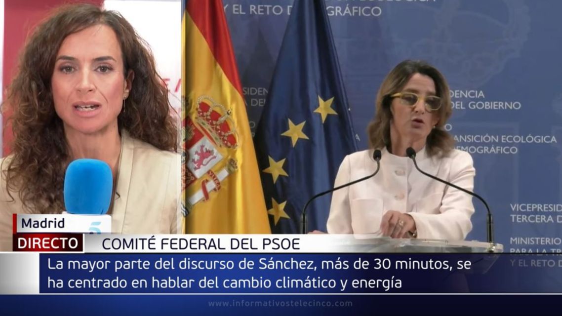 Pedro Sánchez se centra en el cambio climático en el Comité Federal del PSOE