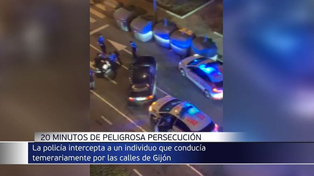 Detenido por conducción temeraria en Gijón tras una peligrosa persecución policial