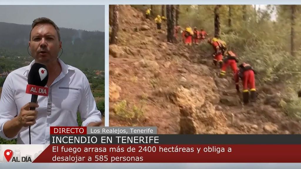 El incendio de Tenerife arrasa ya con 2.400 hectáreas