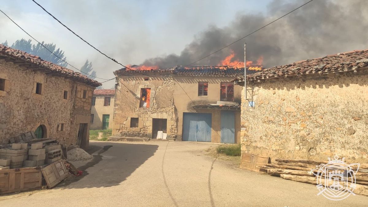 incendio de Quintanilla del Coco incendio de Quintanilla del Coco