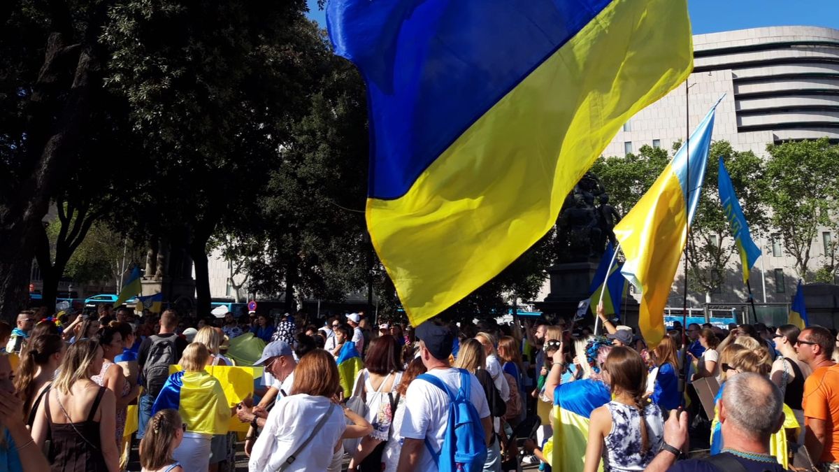 manifestacion ucrania barcelona