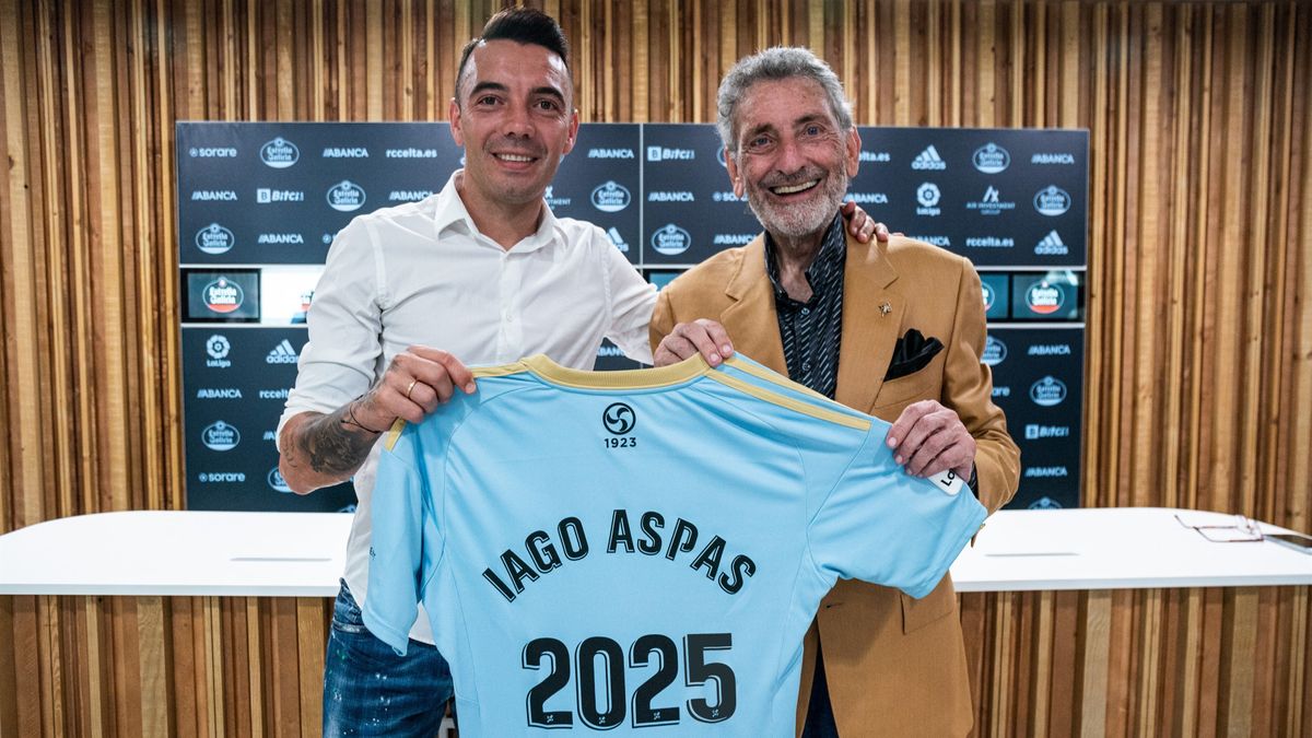 Iago Aspas renueva su contrato con el Celta hasta 2025