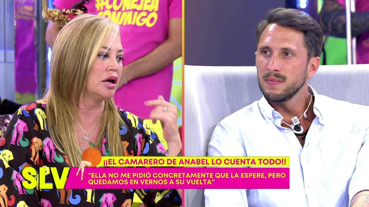 Belén Esteban recrimina al camarero de Anabel: "Cuenta cuando desaparecías una semana..."