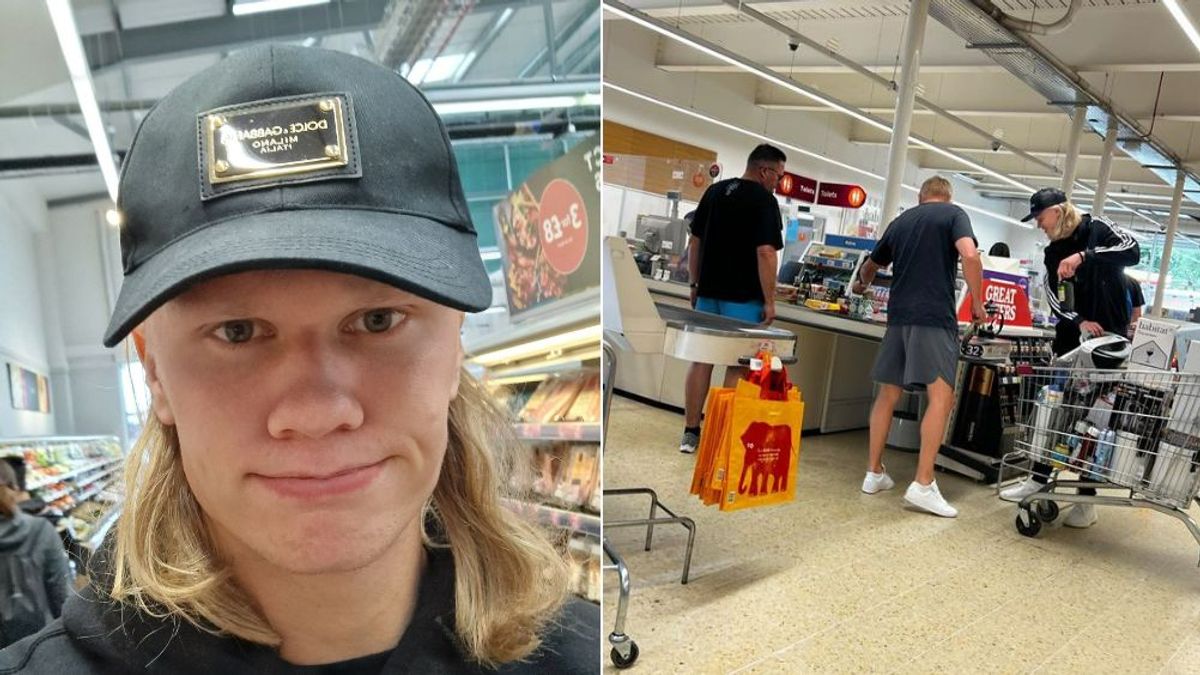 Haaland, un tipo de jugador diferente: hace sus propias compras en el supermercado