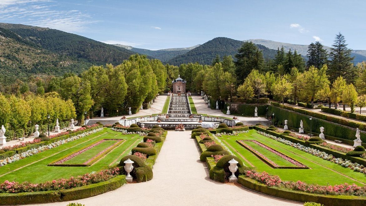 La Granja tiene unos espectaculares jardines.