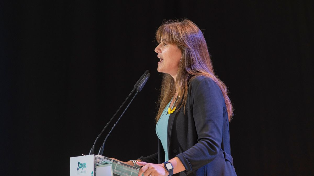 Laura Borràs, en la clausura del congreso de Junts per Catalunya