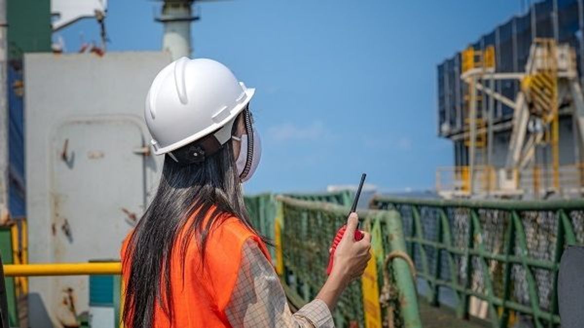 Woman engineering working in place at job site under situation of COVID 19, working in order under control of safety regulation (Woman engineering working in place at job site under situation of COVID 19, working in order under control of safety regul Woman engineering working in place at job site under situation of COVID 19, working in order under control of safety regulation (Woman engineering working in place at job site under situation of COVID 19, working in order under control of safety regul