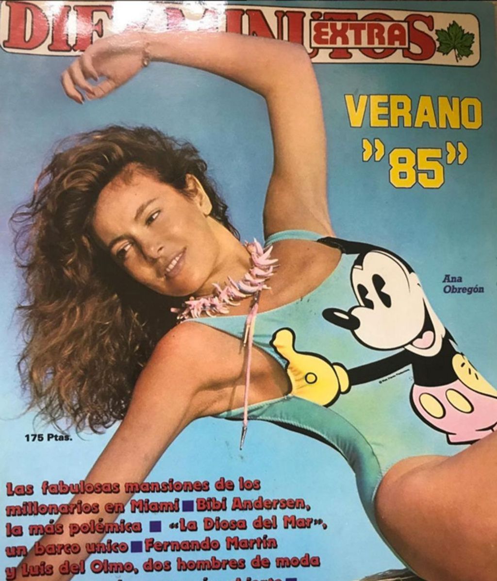 Ana Obregón en 1985 inaugurando la tradición