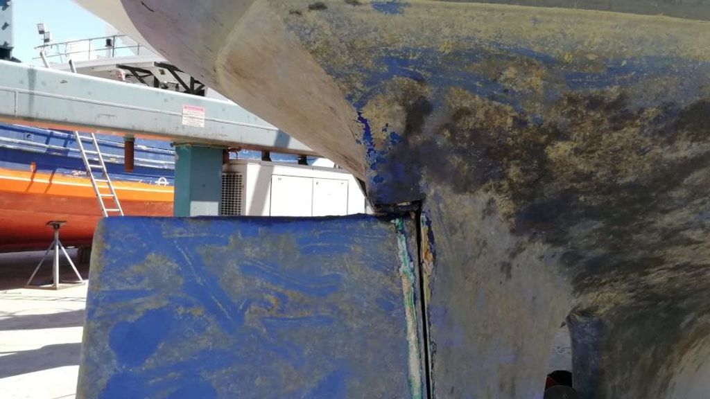 Daños que ha sufrido el barco.