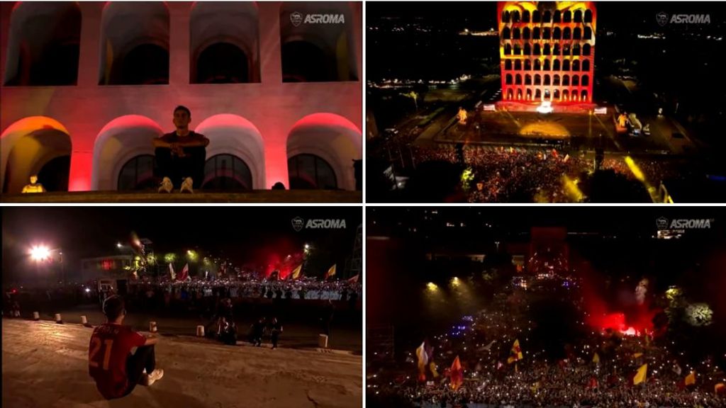 La increíble presentación de Dybala: no cabía un alfiler en toda Roma