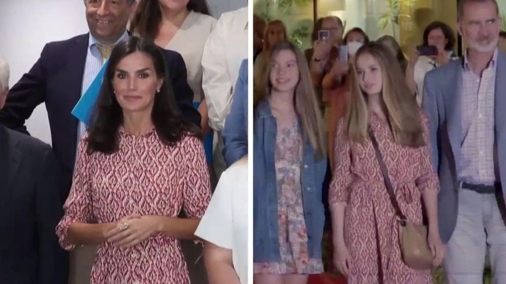 Letizia copia un vestido de su hija Leonor