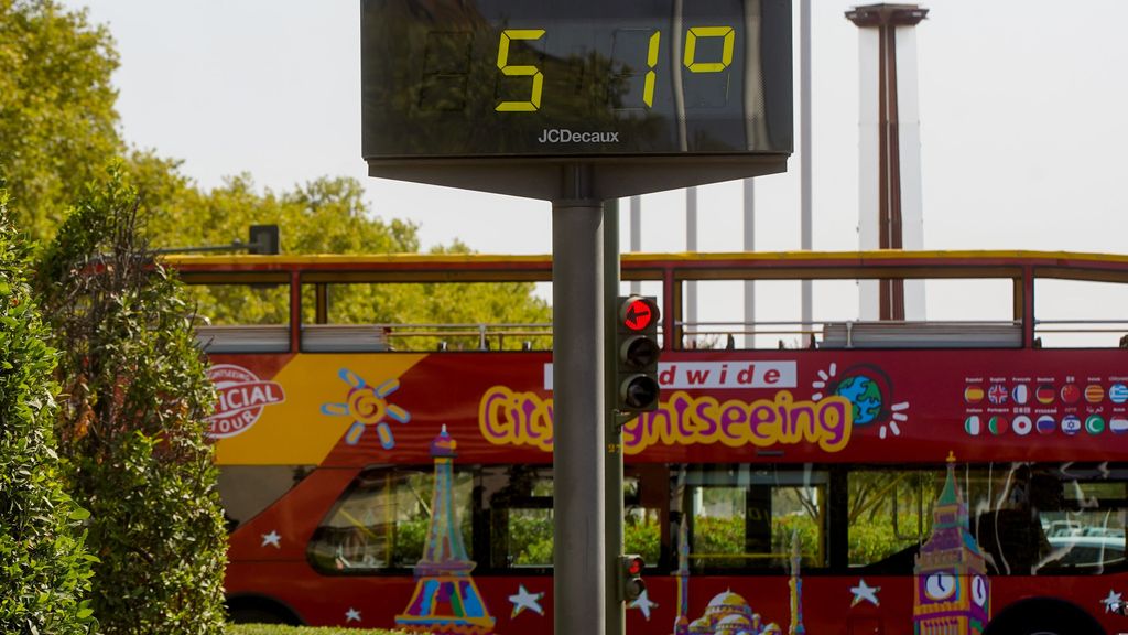 Termómetro en Sevilla durante la ola de calor