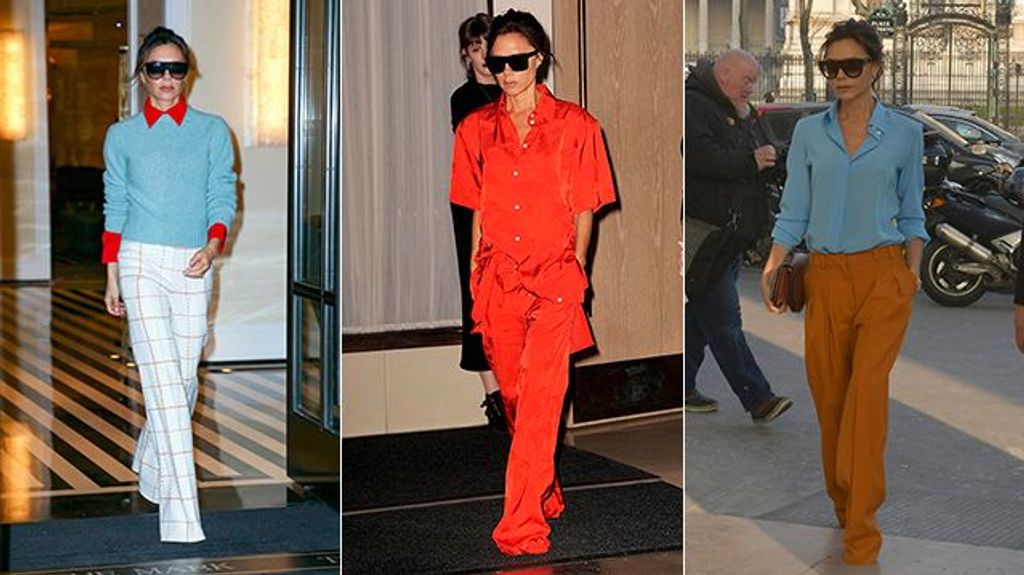 Victoria Beckham con pantalones