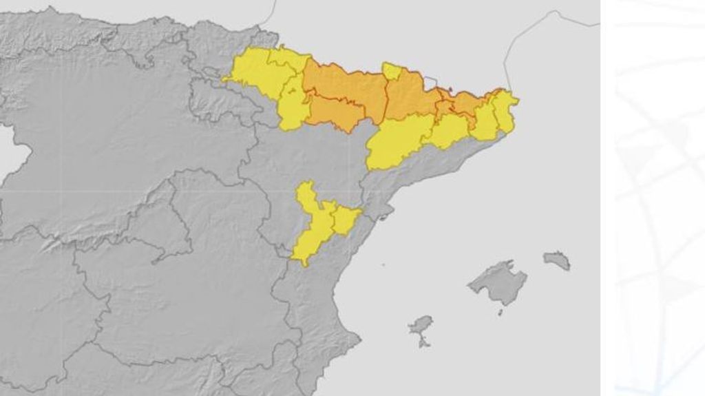 Avisos por lluvias y tormentas previstos para el viernes 29