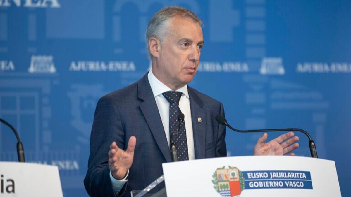 El Lehendakari, Iñigo Urkullu, anunciando el paquete de medidas El Lehendakari, Iñigo Urkullu, anunciando el paquete de medidas