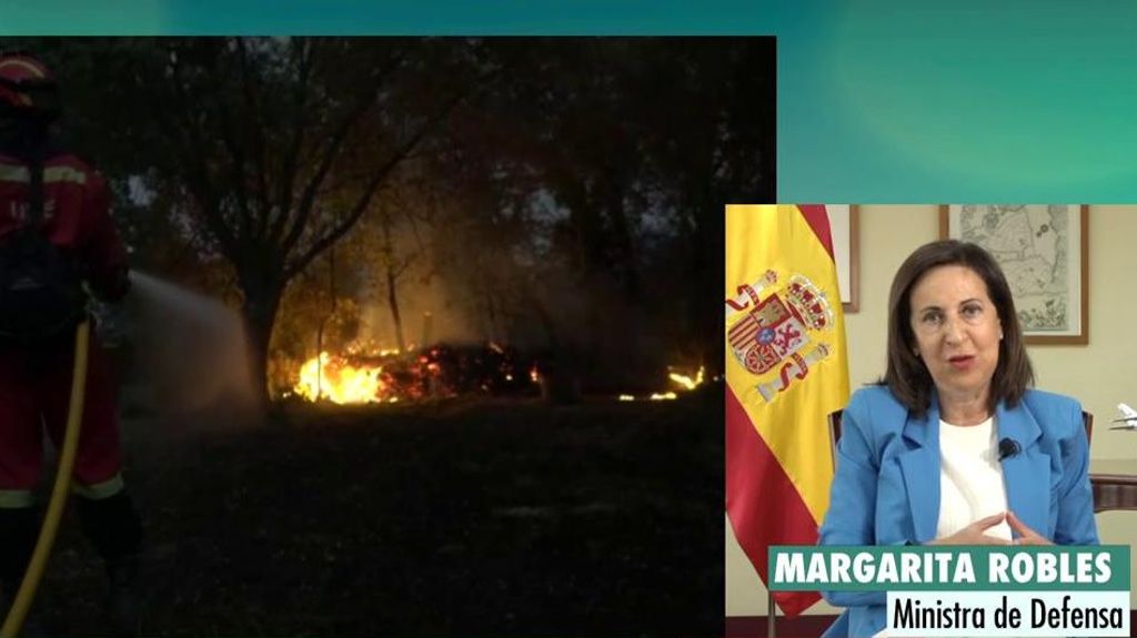 Margarita Robles, sobre los incendios: "Es el momento de hacer un esfuerzo, hay que invertir en prevención todo el año"