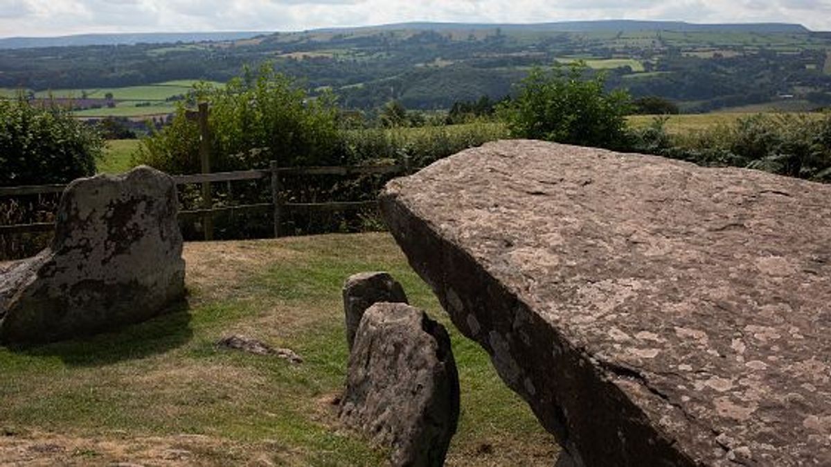 La piedra del rey Arturo en Dorstone, Inglaterra