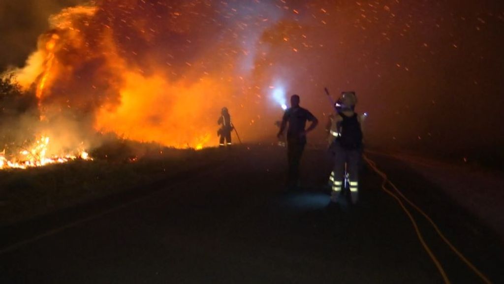 Los incendios no dan tregua en Galicia: el fuego en Castrelo de Miño obliga a la evacuación de vecinos
