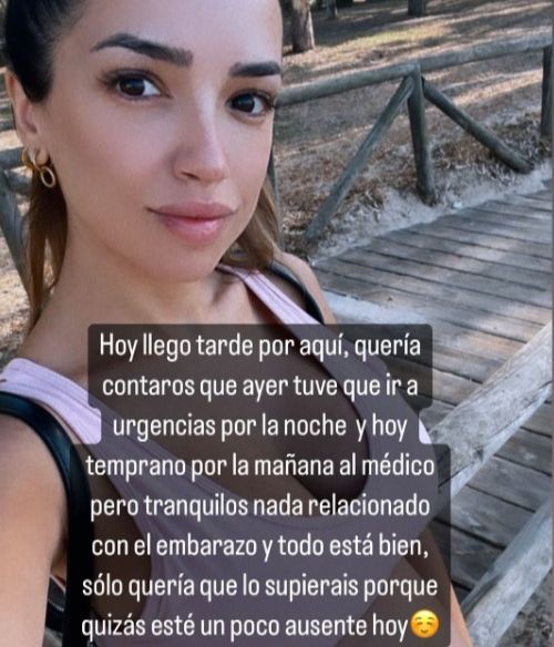 Lucía Sánchez acude de urgencia al hospital