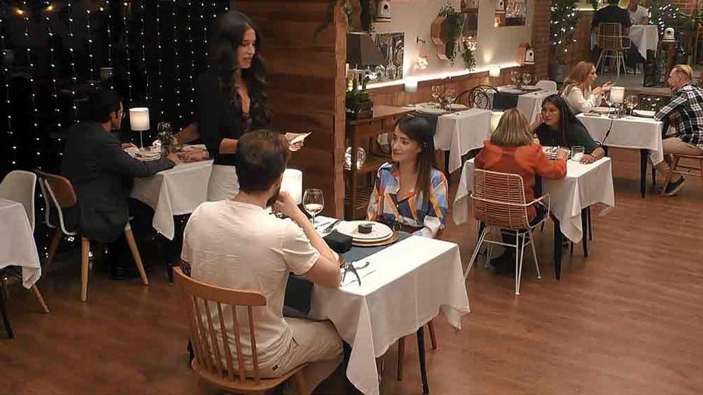 Mar y Toni durante su paso por 'First Dates'