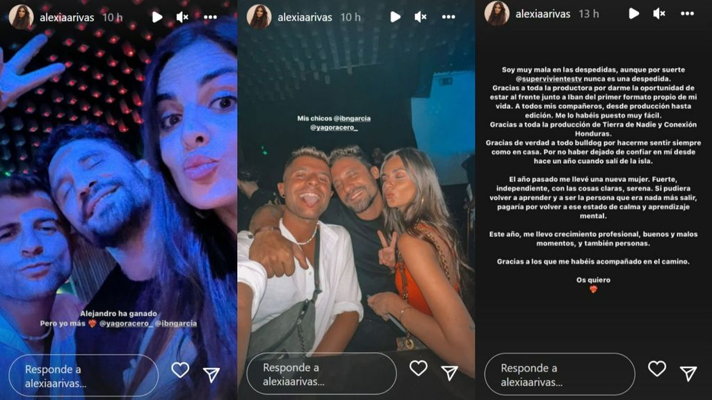 Alexia Rivas comparte un par de fotos con Yago e Iban García