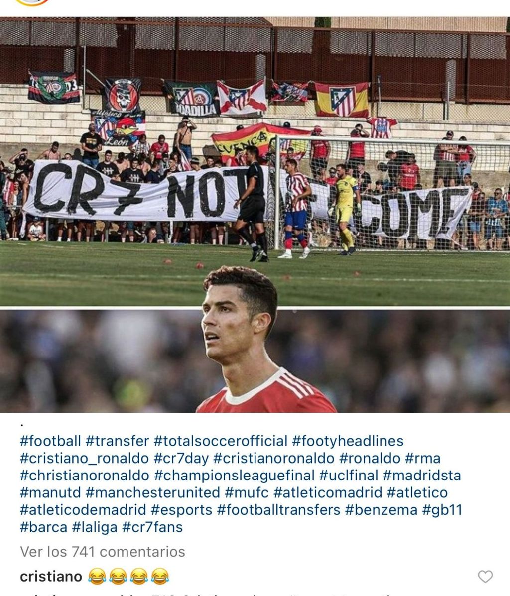 La respuesta de Cristiano Ronaldo