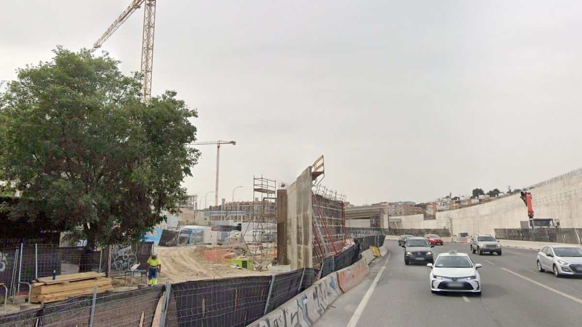 Obras al lado de la M-30 a su paso por el antiguo Vicente Calderón Obras al lado de la M-30 a su paso por el antiguo Vicente Calderón