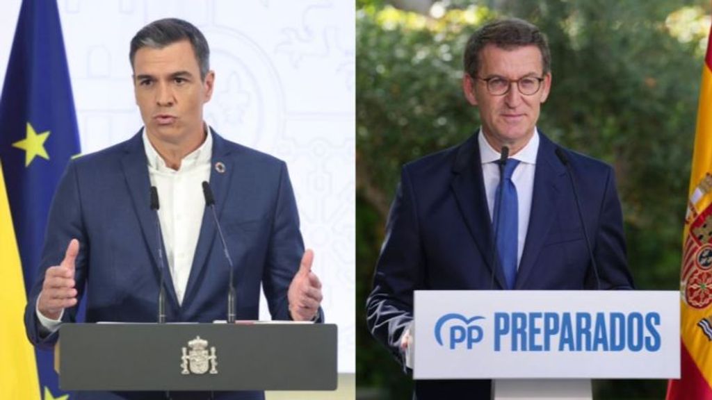 Pedro Sánchez y Alberto Núñez Feijóo hacen balance del curso político