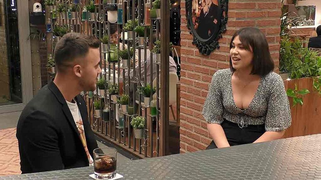 Yoli y Óscar durante su paso por 'First Dates'