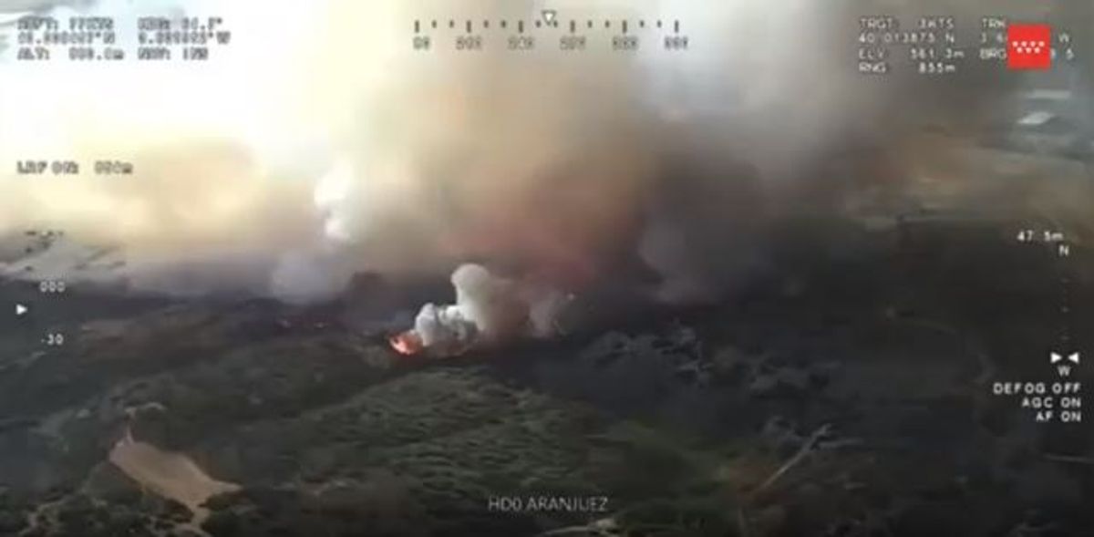 Incendio forestal en Aranjuez Incendio forestal en Aranjuez