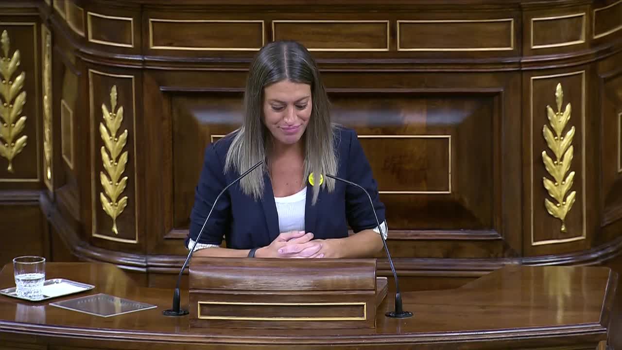 El lapsus de Pedro Sánchez que molesta a la portavoz parlamentaria de Junts, Miriam Nogueras