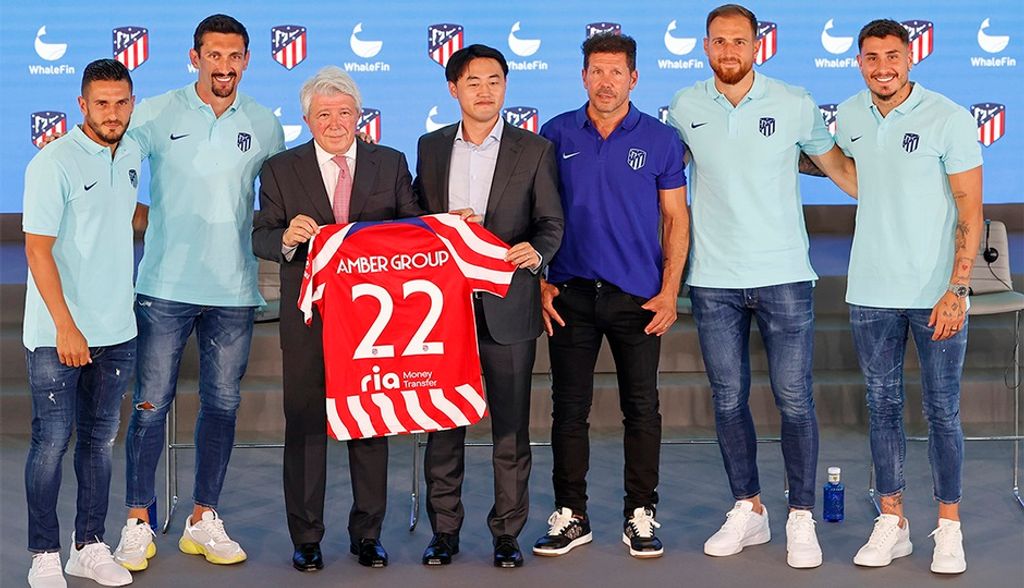 Amber Group, presentado como nuevo patrocinador principal del Atlético de Madrid