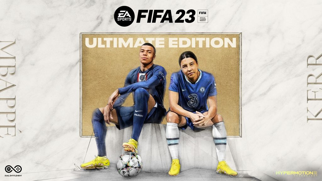 Kylian Mbappé y Sam Kerr en la portada global de FIFA 23