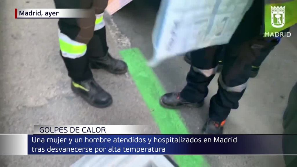 Golpes de calor en Madrid: una mujer desfallece cuando caminaba y un hombre se desploma con su patinete