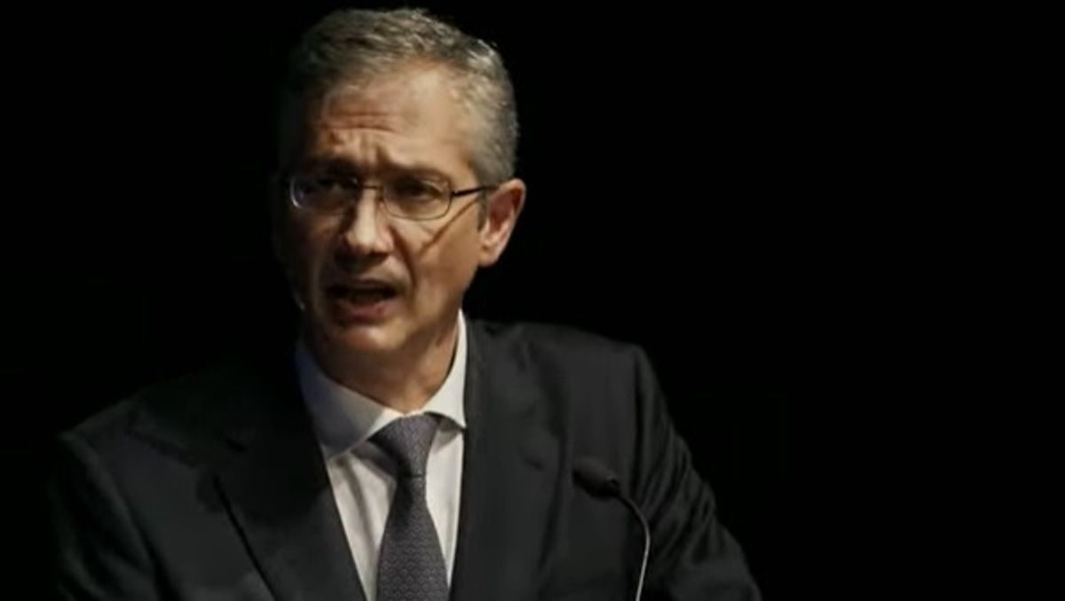 El gobernador del Banco de España, Pablo Hernández de Cos, este martes El gobernador del Banco de España, Pablo Hernández de Cos, este martes