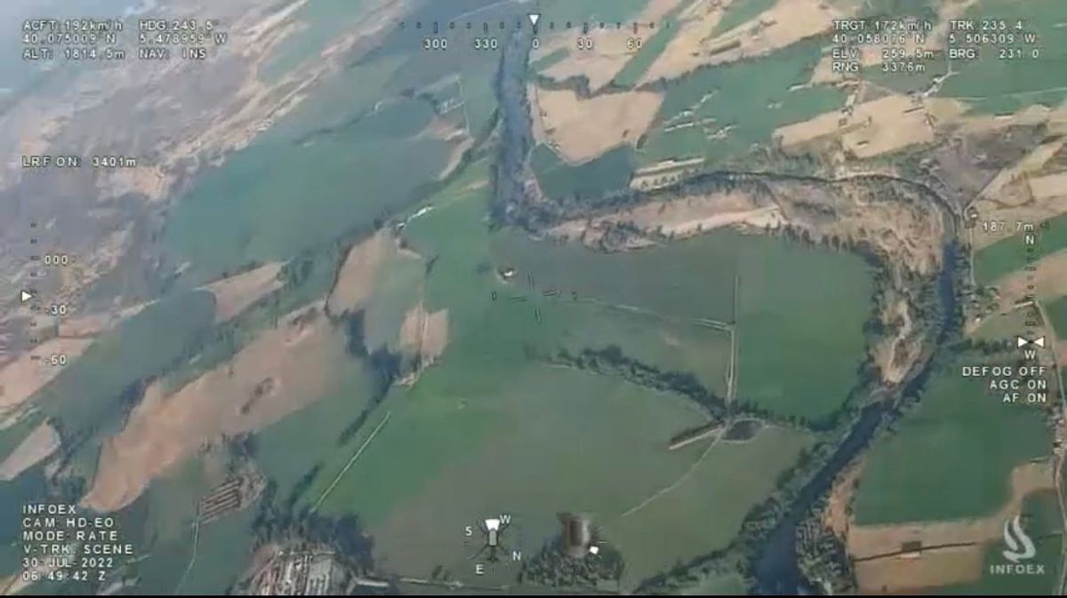 Vista aérea de la zona quemada en el incendio de Villanueva de la Vera (Cáceres). Vista aérea de la zona quemada en el incendio de Villanueva de la Vera (Cáceres).
