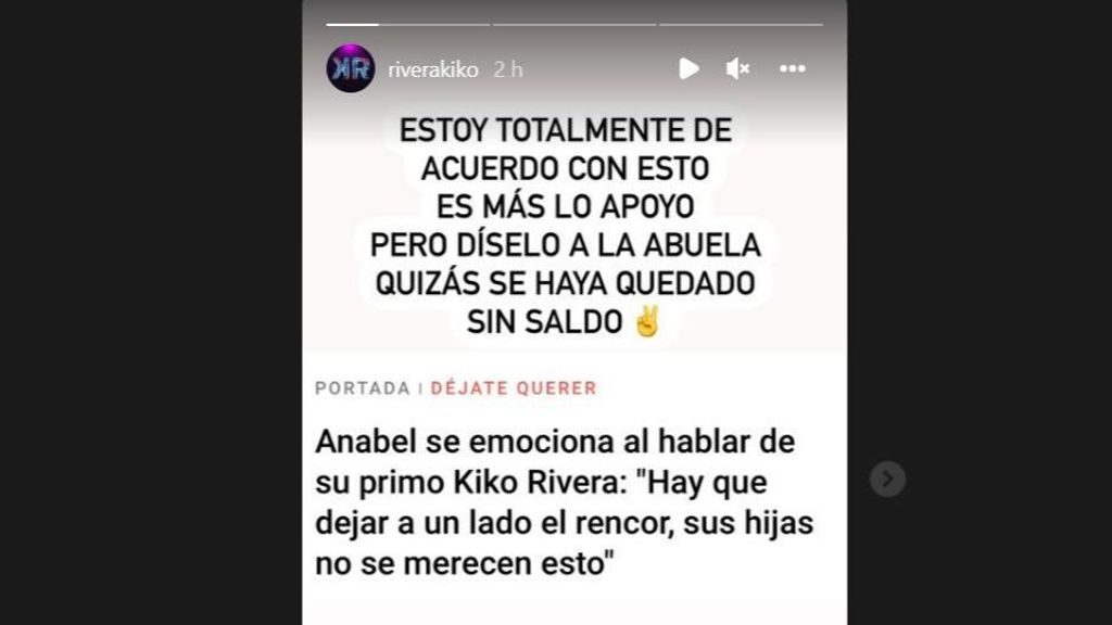 El mensaje de Kiko Rivera a Anabel Pantoja