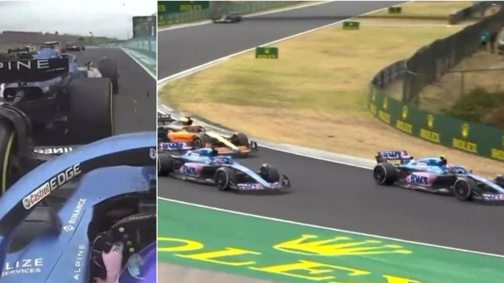 Esteban Ocon sacó de quicio a Fernando Alonso en Hungría: "Jamás vi algo parecido"