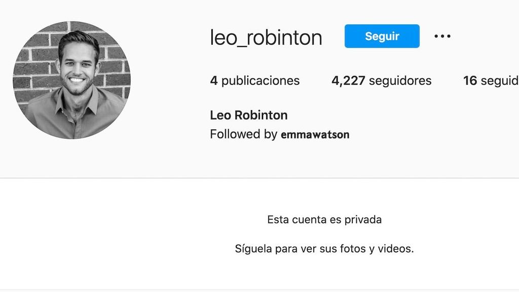 Leo robinton cuenta privada instagram
