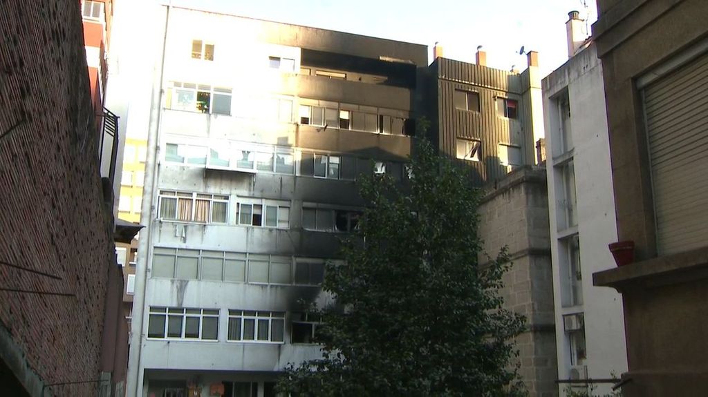 Fachada del edificio afectado.