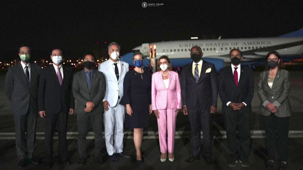 Nancy Pelosi aterriza en Taiwán pese a las advertencias de China a EEUU para no "jugar con fuego"