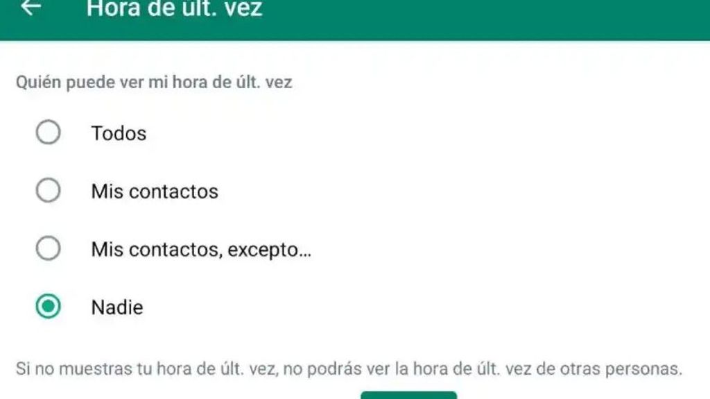 hora ultima conexion whatsapp