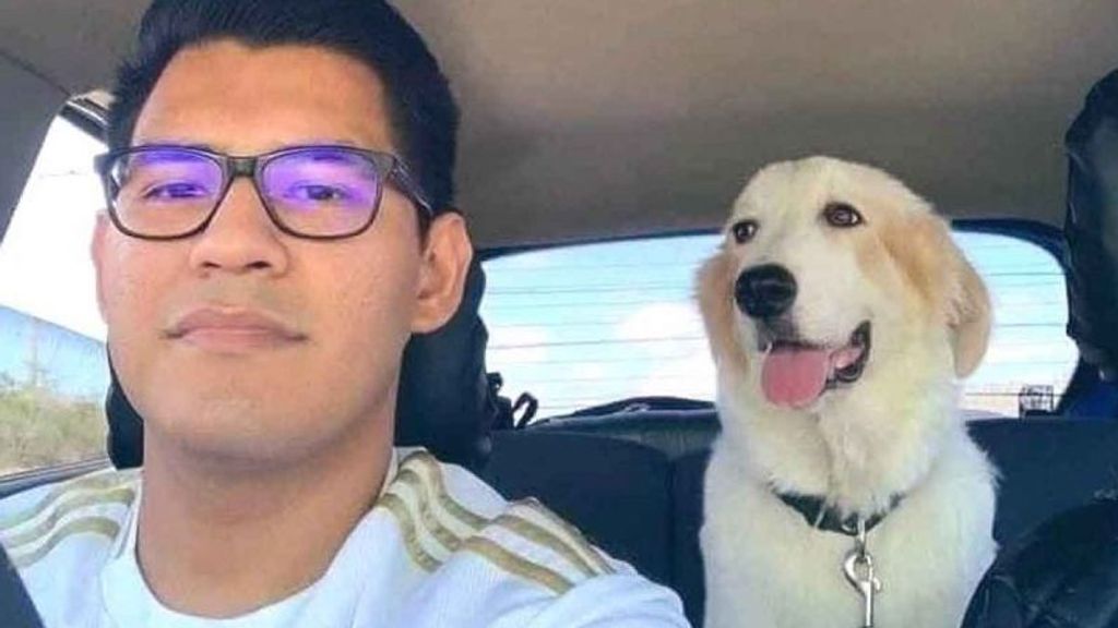 Óscar y su perro Bruno