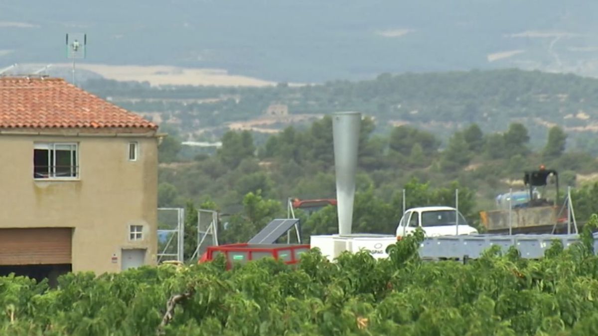 El cañón sónico que provoca la polémica en Llardecans El cañón sónico que provoca la polémica en Llardecans