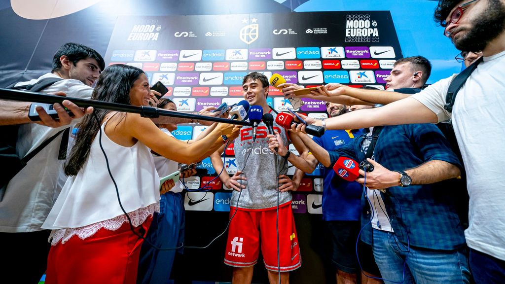 Juan Núñez, el jugador más joven de la selección, amparado por Llull y Rudy: "Hacen que mi adaptación sea mucho más fácil"