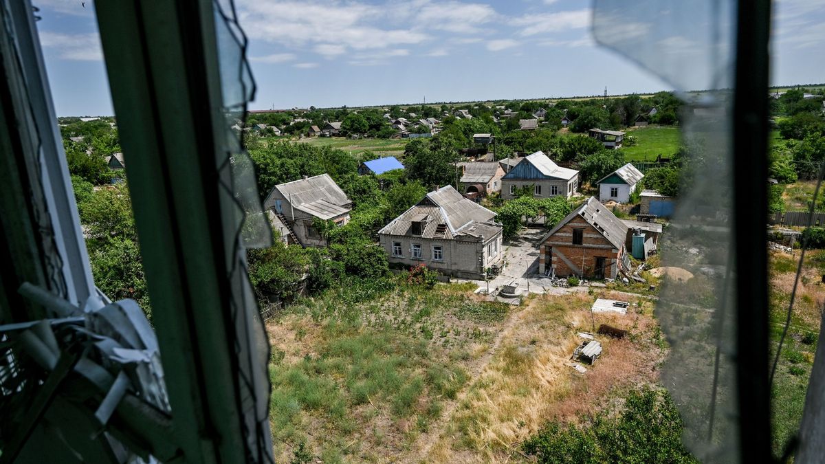 cristales rotos vivienda region zaporiyia ucrania