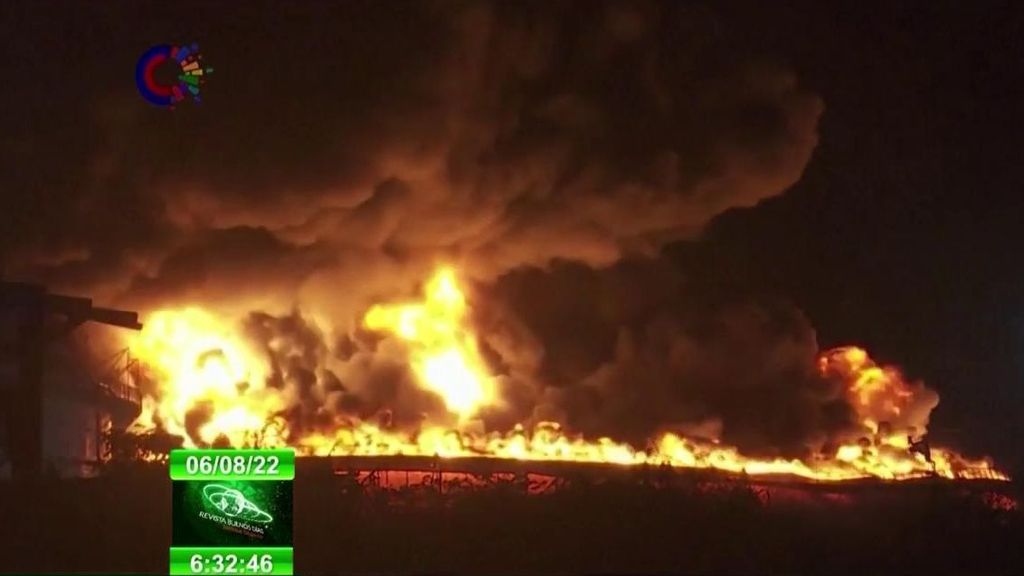 El incendio en el puerto de superpetroleros de Matanzas deja ya casi 80 heridos