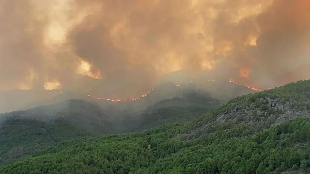 Más de 500 efectivos de tierra y 33 medios aéreos trabajan en la extinción del incendio de Ávila